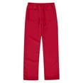 thumbnail image 5 of Boys Uniform Pants Pull On Chino Pants with Pockets Straight Pants Red School Pants for Boys Boys Back To School Clothes Teen Boys Pants 13-14 Years, 5 of 6
