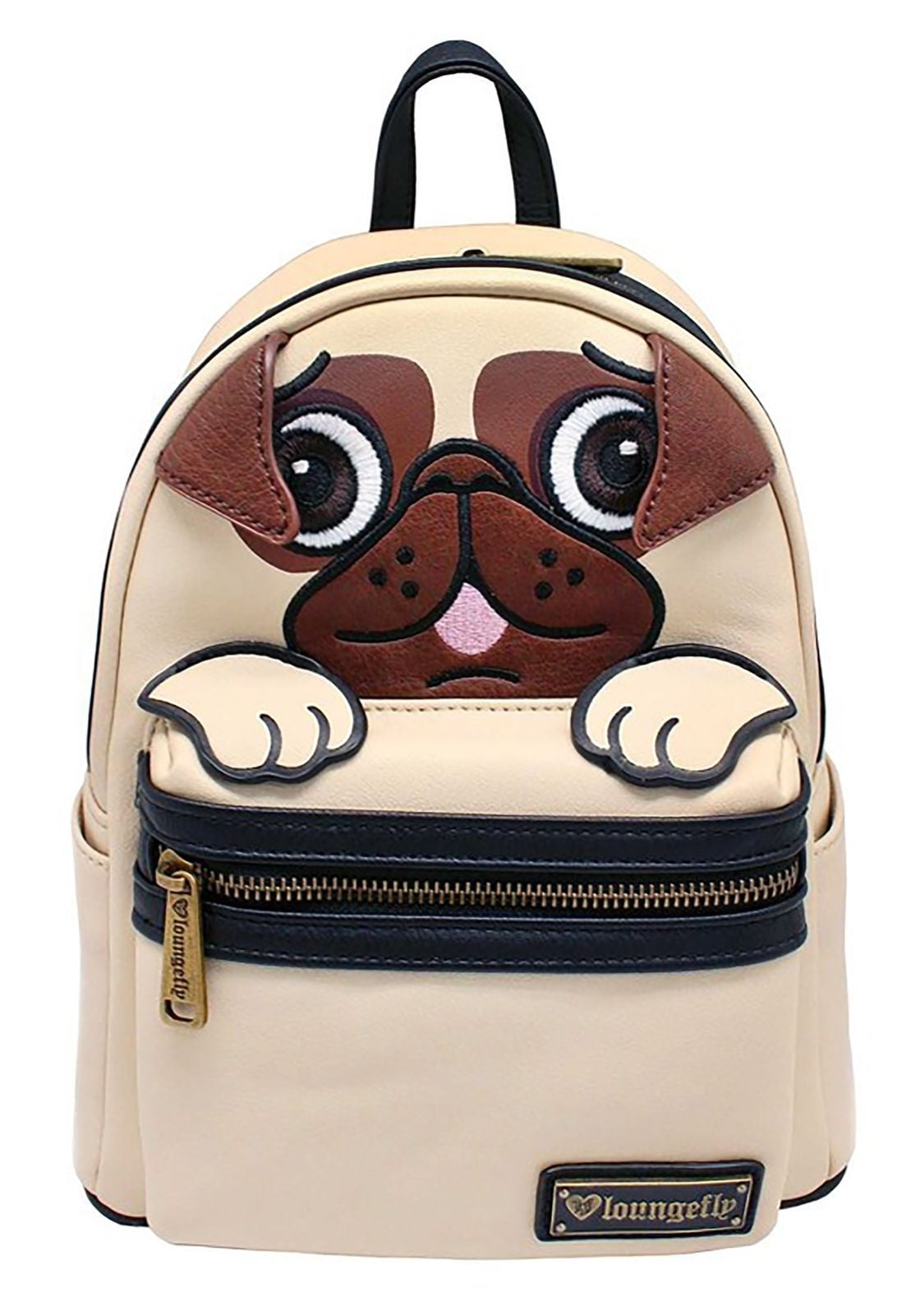 Loungefly Beautiful Pug Face Dog Mini Backpack Small Tote Purse Faux Leather Walmart Canada