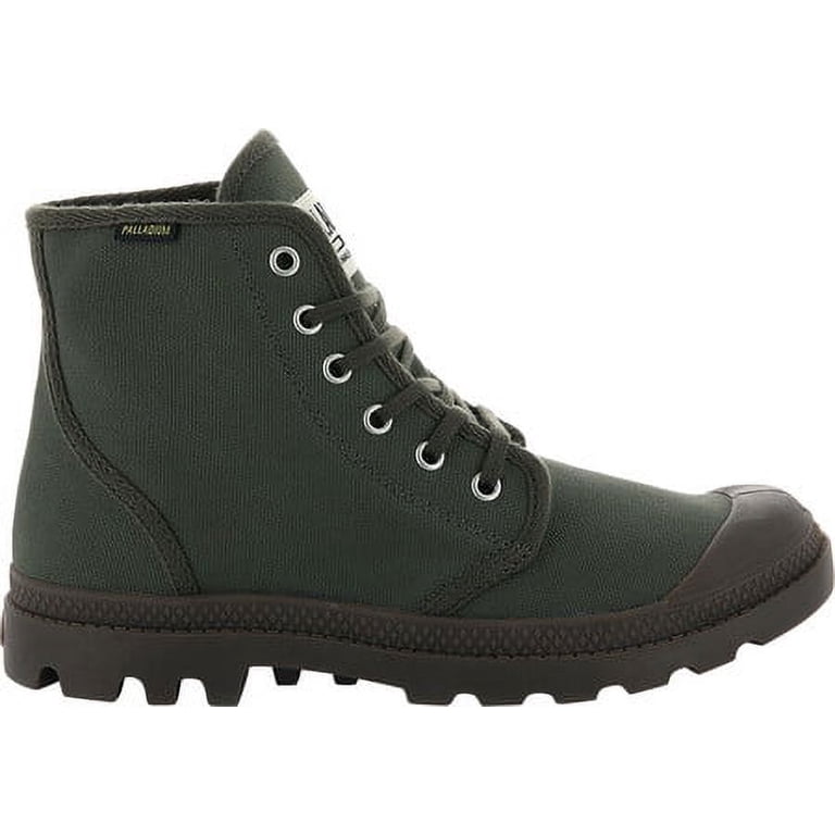Men’s Palladium Canvas High-Top Boots in Olive PALLABROUSSE – Palladium US main image 4