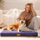 thumbnail image 2 of Cama ortopédica para perros Patas Lague, color morado, 20 x 15 pulgadas, impermeable, 2 of 7