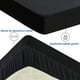 thumbnail image 2 of Protector de colchón impermeable de 120 x 200 cm, funda de colchón transpirable de primera calidad, fundas protectoras de colchón contra ruido, sábana ajustable impermeable (negro), 2 of 3
