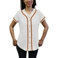 thumbnail image 1 of Lappel Women's Baseball Button Down Jersey College Sports Team Uniforms Hipster Shirts Made in USA, 1 of 4
