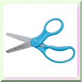thumbnail image 3 of Blue Buddy Scissors - Fun and Safe Kids' Scissors for Right-Handed Children, Ages 4-8, 5-Inch Blunt Tip, 3 of 5