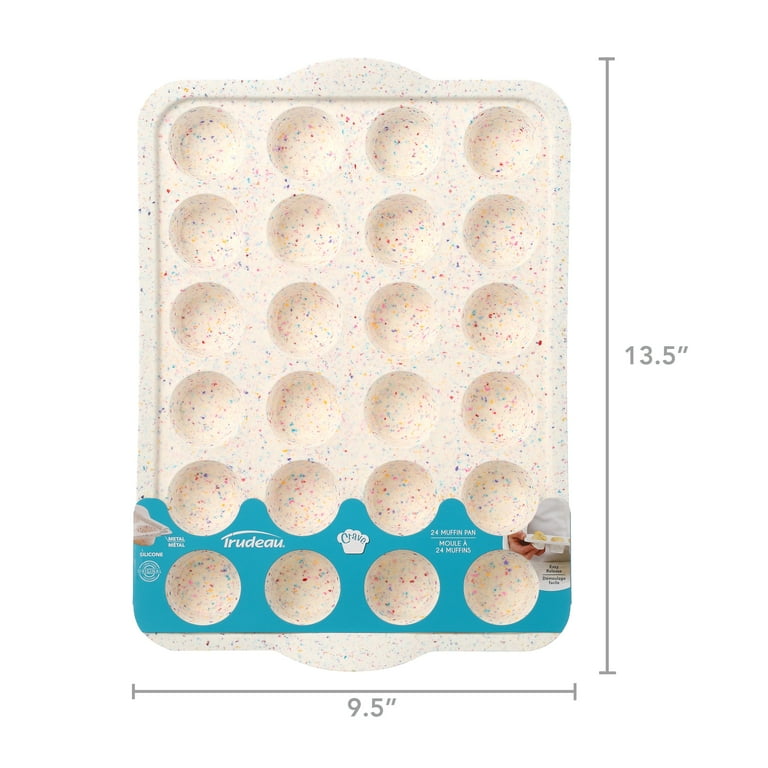 Trudeau Silicone Muffin and Mini Muffin Pans 2 Pack Nonstick