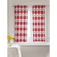 thumbnail image 3 of 4th of July Curtains 45 Inch Length,Sheer Curtains for Bedroom Living Room Window Independence Day Red White Plaid Blue Star Rod Pocket Drapes Kitchen Curtains Small Half Window 42"x45" 2 Panels, 3 of 6