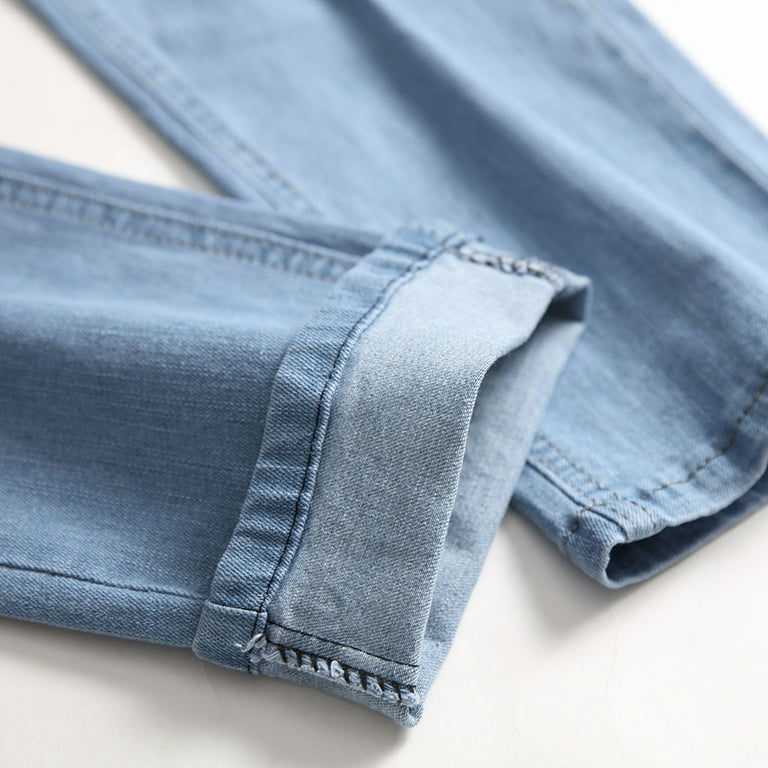 Harbor Bay by DXL Big and Tall Men's Full-Elastic Waist Jeans, Medium  Stonewash, 4X Waist/28 Inseam 