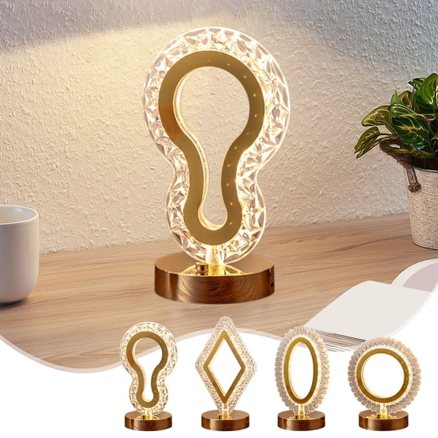 USB Rechargeable LED Night Light for Bedroom - Adjustable Egg-Shaped Table Lamp with Remote, Bedside Reading & Decor