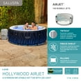 thumbnail image 3 of SaluSpa Hollywood AirJet Inflatable Circle Hot Tub Spa with Color-Changing LED Lights 4-6 Person with Pump #P08411, 3 of 15