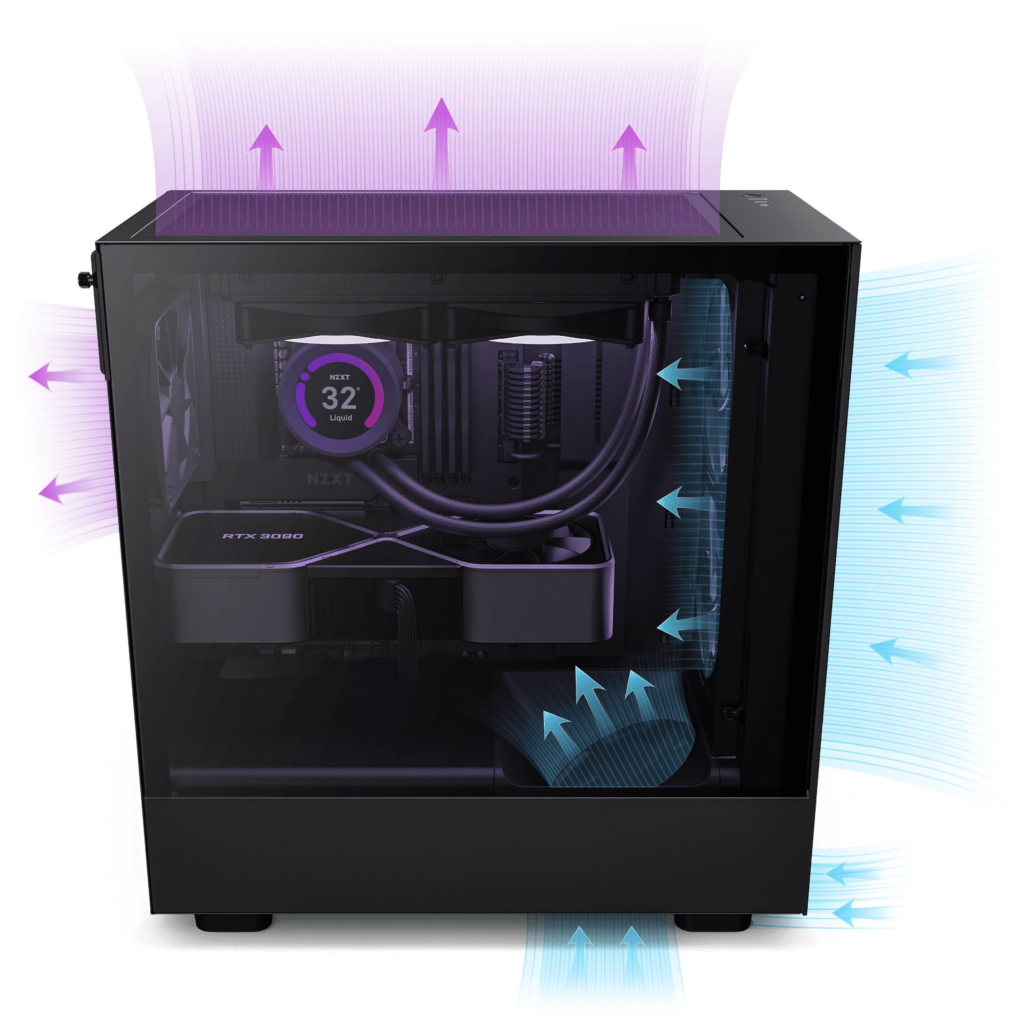Buy NZXT H5 Flow Compact MidTower Airflow Case Online at Lowest Price