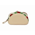 thumbnail image 1 of Monedero en forma de TACO, Diseño de COMIDA, Color Beige, Moda Kawaii. Novedoso y Encantador., 1 of 5