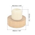 thumbnail image 2 of Unique Bargains 0.93x1.65inch T Shaped Reusable Sealing Wine Stopper Bottle Plugs, Khaki 8Pack, 2 of 6