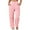 Pink, variant on Arlun Womens Versatile Ribbed Joggers Casual Wide Leg Stretch Casual Pants High Elastic Waist Drawstring Loose Comfy Sweatpants 2025 Simple Stylish Trousers with Pockets XL