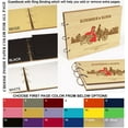 thumbnail image 7 of Darling Souvenir Personalized Engraved Laser Cut Wedding Guest Book Wooden Cover Sign-in Book Registry Guestbook Scrapbook-9J, 7 of 7