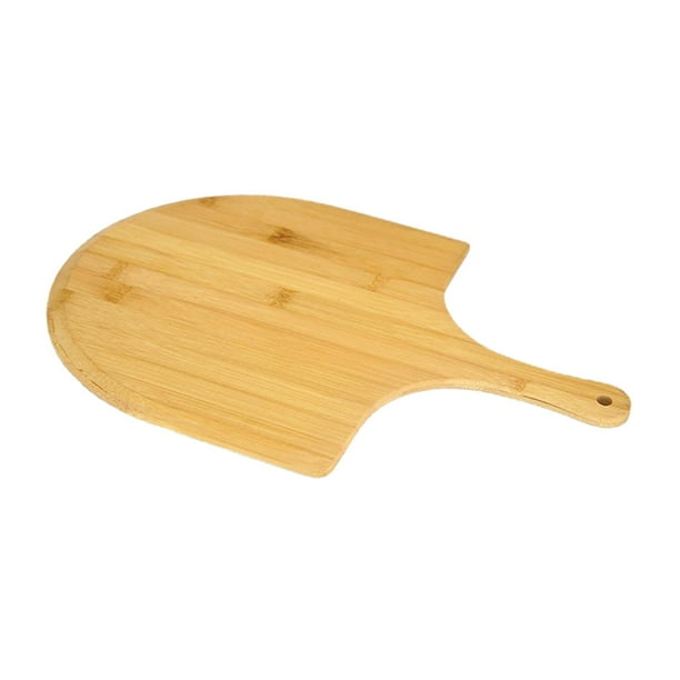 GROWTH TANK Bamboo Pizza Peel Durable Wooden Pizza Cutting Board for