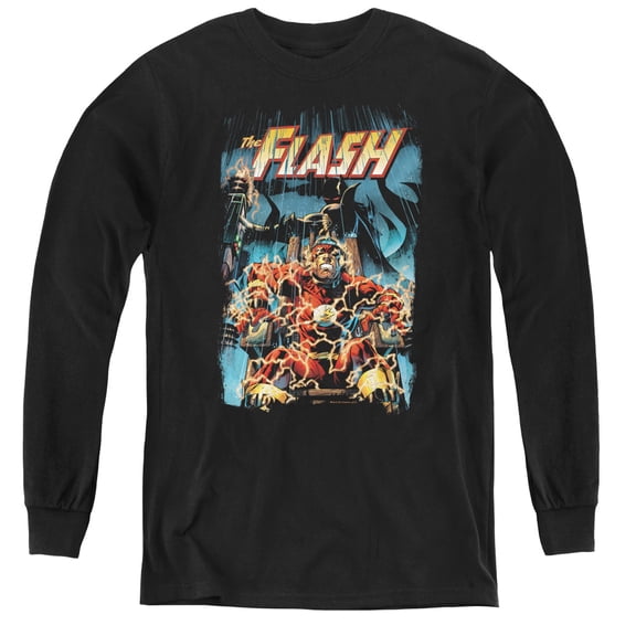 Jla - Electric Chair - Youth Long Sleeve Shirt - Large