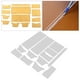thumbnail image 4 of 13 unidades de pntil de cartera acrílica, de pntil de patrón de monedero hecho a mano, herramienta de bricoje de artesanía de cuero Sunnimix Plantilla de plantilla acrílica para monedero, 4 of 8