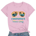 thumbnail image 1 of Pntutb T-Shirt Imprimé Décontracté à Col Rond à Manches Courtes pour Femme, 1 of 3