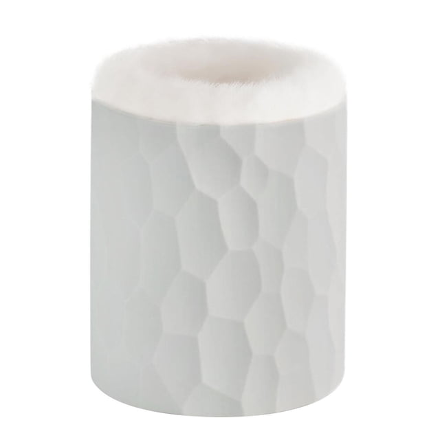 Estuche para gafas con forro, organizador de silicona para guardar gafas. Peluche blanco grisáceo