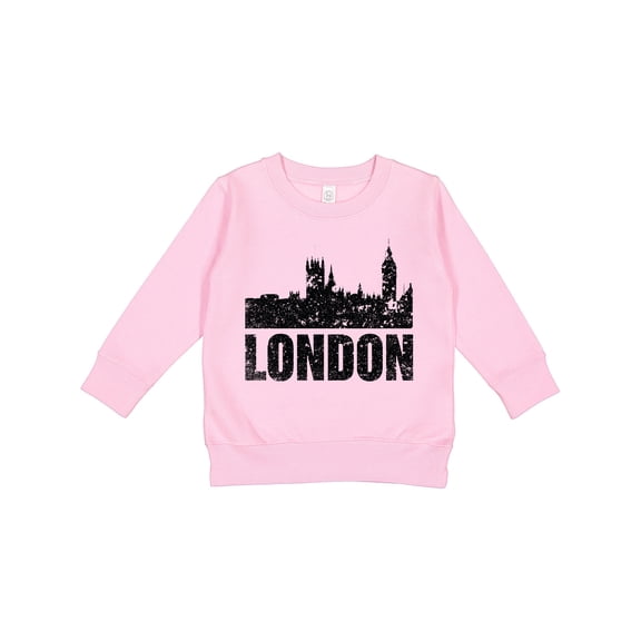 Inktastic London England City Skyline with Grunge Toddler Sweatshirt