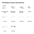 thumbnail image 2 of Kohler K-23291-CP Square Towel Bars, Polished Chrome, 2 of 3