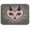 Black Eyelashes & Horns, variant on Kitchen Drying Mat Super Absorbent Heat Resistant Reversible & Foldable With Hanging Loop Easter Bunny in A Flower Field