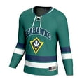 thumbnail image 2 of Men's GameDay Greats Teal UNC Wilmington Seahawks Hockey Jersey, 2 of 3