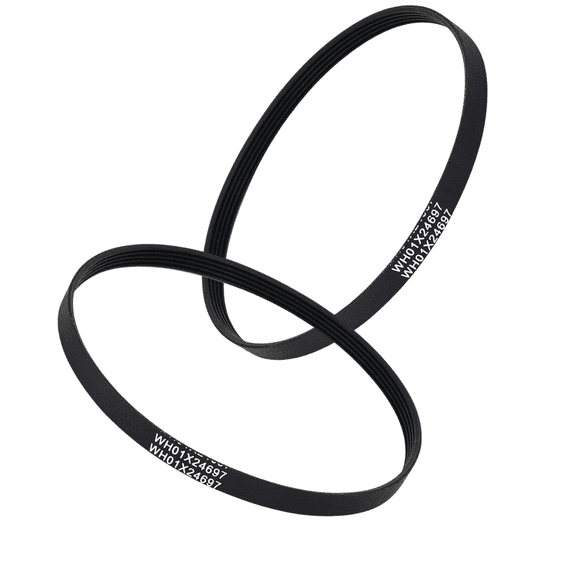 Scaroo WH01X24697 Washer Drive Belt, Fit for GE Replaces AP6037512 2-Pack