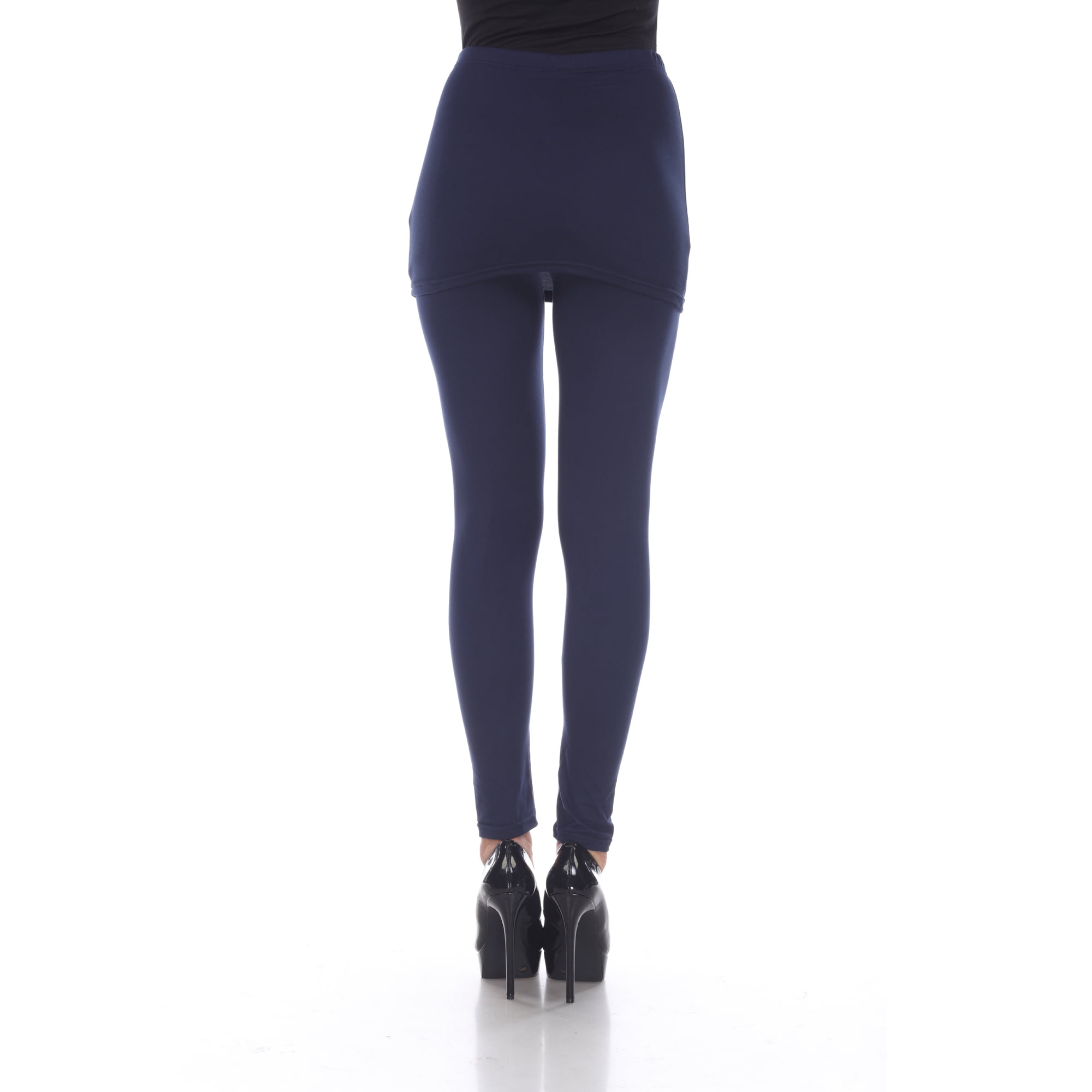White Mark Women's Casual Skirted Leggings
