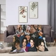 thumbnail image 4 of Timothee Chalamet Blanket Soft and Warm Lightweight Fluffy Throws Blankets Rug Carpet Gift for Beach Yoga Bedroom Living Room Decoration Sofa Camping Trip Dorm Decor All Season, 4 of 6
