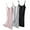 Gray+Pink+Black, variant on Pretty Comy Maternity Nursing Nightgown for Pregnant Women Breastfeeding Night Dress 3 Pack