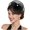 Black, variant on Fascinator Hats for Women Party Hat Flower Mesh Headband Hair Clip Headwear for Wedding Church