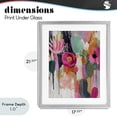 thumbnail image 4 of Stupell Industries Modern Dripping Blooms Cascade Gray Framed Print Under Glass, 17 x 21, by Riley B, 4 of 8