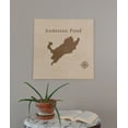 thumbnail image 2 of Anderson Pond Map 24x24" Wood Wall Art Office Decor Gift Engraved Connecticut, 2 of 3