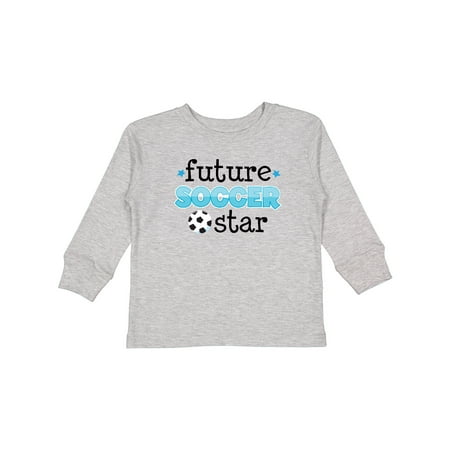 

Inktastic Future Soccer Star Gift Toddler Boy Girl Long Sleeve T-Shirt