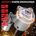 thumbnail image 2 of Motor de arranque GDSMOTU 1,4 kW 12 V para Ford F-150 F-350, 2 of 8