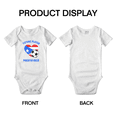 thumbnail image 3 of Future Soccer Player Puerto Rico Soccer Fan Baby Rompers (White, 3-6 Months), 3 of 5