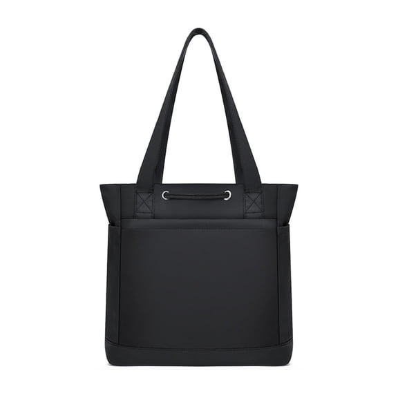 Tote Bag Large Capacity Nylon Shoulder Bag, Casual Laid-Back Style Handbag for Women Men, Spacious Commuting Shopping Work Bag with Handheld and Shoulder Strap for Daily Use and Travel