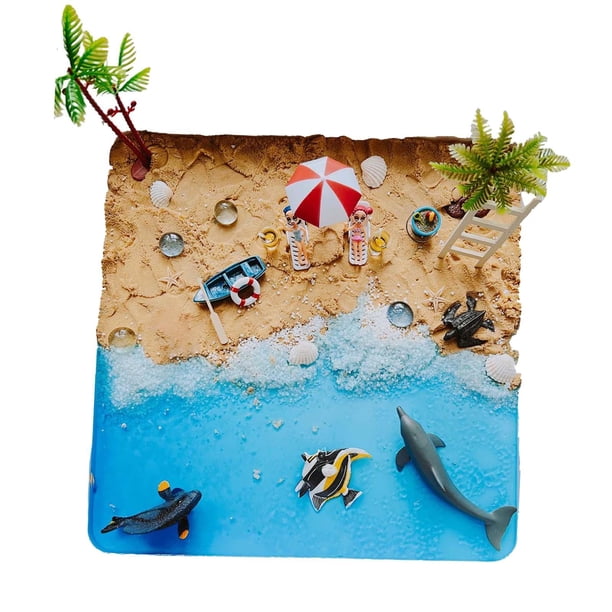 Mesa de arena Montessori, accesorios de bricolaje, Material educativo temprano, actividades de aprendizaje, material didáctico, accesorios de jardín Playa