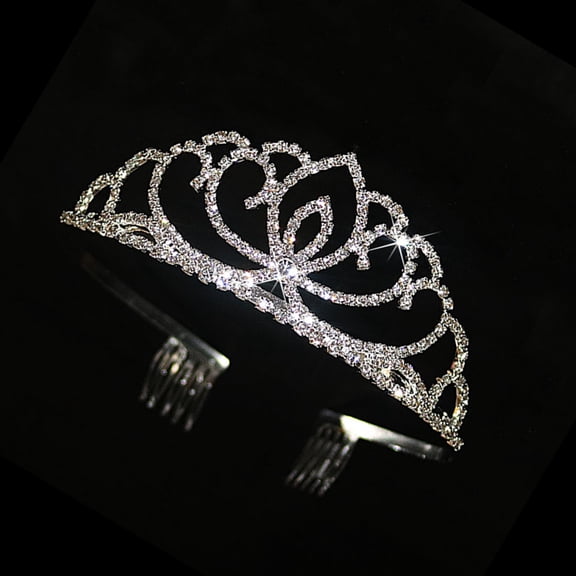 Raindrops Shiny Headband Silver Bridal Hair Accessory for Engagements 1Pack