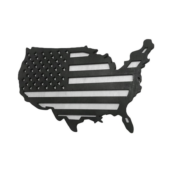 geerera 4th of July, American Flag Wall Decor - Vintage Patriotic Wooden Wall Art for Home, Office, or Outdoor - USA Flag Wall Hanging for Independence Day, Memorial Day 12x8inch