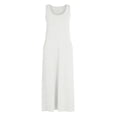 thumbnail image 4 of ClodeEU Women's Summer Round Neck Sleeveless Ankle Length Dress with Pockets,Casual Loose Maxi Dress White,Womens Plus S, 4 of 6