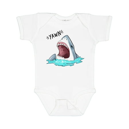 

Inktastic Great White Shark Yawning funny Boys or Girls Baby Bodysuit