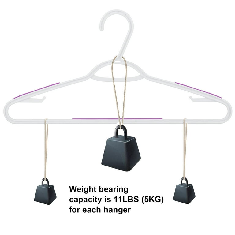 YiSeyruo Clothes Hanger Space Saver: 2 Pack 5 in 1 Multiple Hangers for Clothes Non-Slip Foam Padded Heavy Duty Hanger Closet