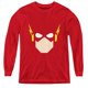 JLA & Flash Tee-Shirt à Manches Longues Tête de Jeune&44; Rouge - Extra Large – image 1 sur 1