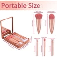 thumbnail image 2 of 5 Pcs Makeup Brushes Set with Mirror Box, Portable Make Up Brushes Soft Cosmetic Makeup Brush Travel Makeup Brushes, 2 of 5