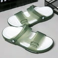 thumbnail image 6 of 2025 men's flat slippers, quick drying shower and bathroom sandals, comfortable and breathable soft soled toe exposed non slip home casual shoes, 6 of 6