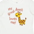 thumbnail image 4 of Inktastic My Great Aunt Loves Me- Cute Giraffe Boys or Girls Baby T-Shirt, 4 of 5