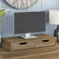 thumbnail image 2 of Bush Furniture Universal Desktop Organizer with Drawers in Reclaimed Pine, 2 of 8