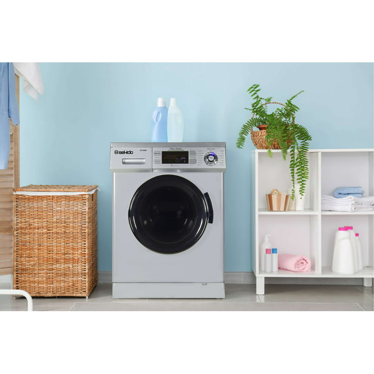 Sekido All-in-One 13 lbs Compact Combination Washer/Dryer 110 Volts in  Silver