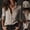 Coffee, variant on Endives Womens Long Sleeve Shirt Retro Staly with Lace Blouse Cuffs Blouse Tops Spring Outfit White2
